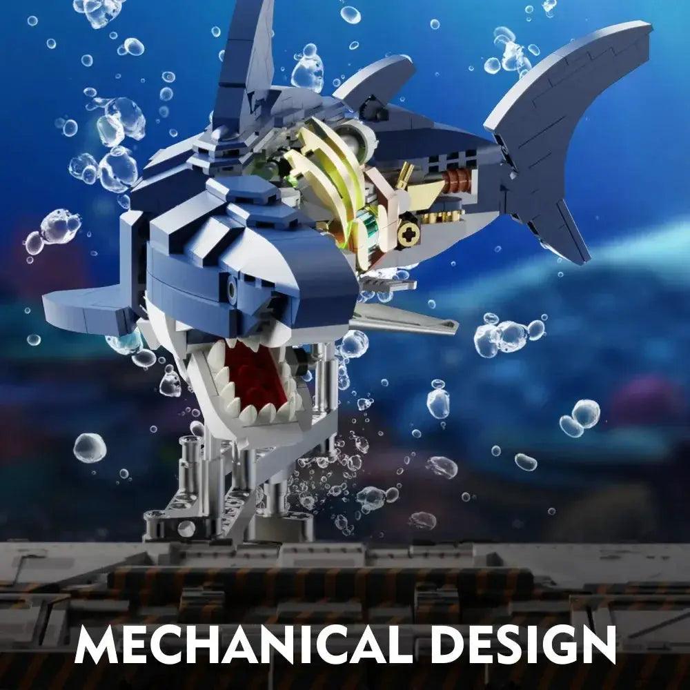  Shark Sea Animals Building Block Set With Display Stand -  ToylandEU™