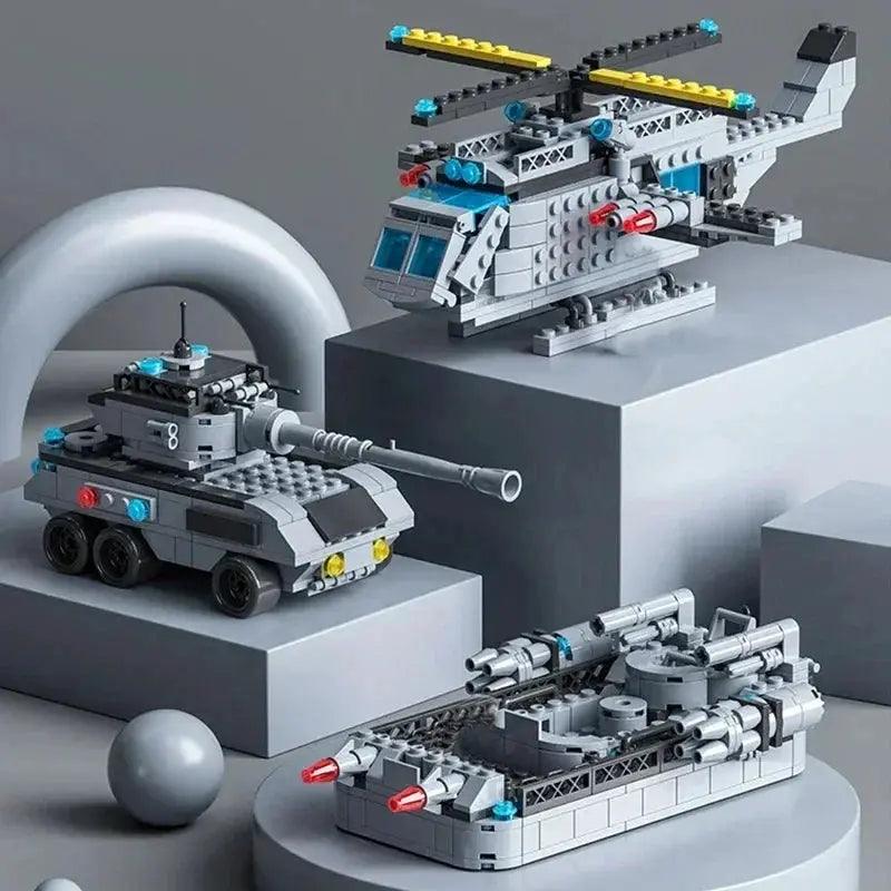  Six In One Military Navy Ship Blocks Building Kit Set -  ToylandEU™