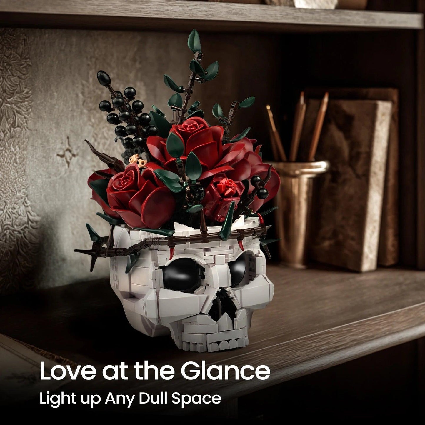  Building Block Set | Skeleton Roses Theme | Toylandeu™ 