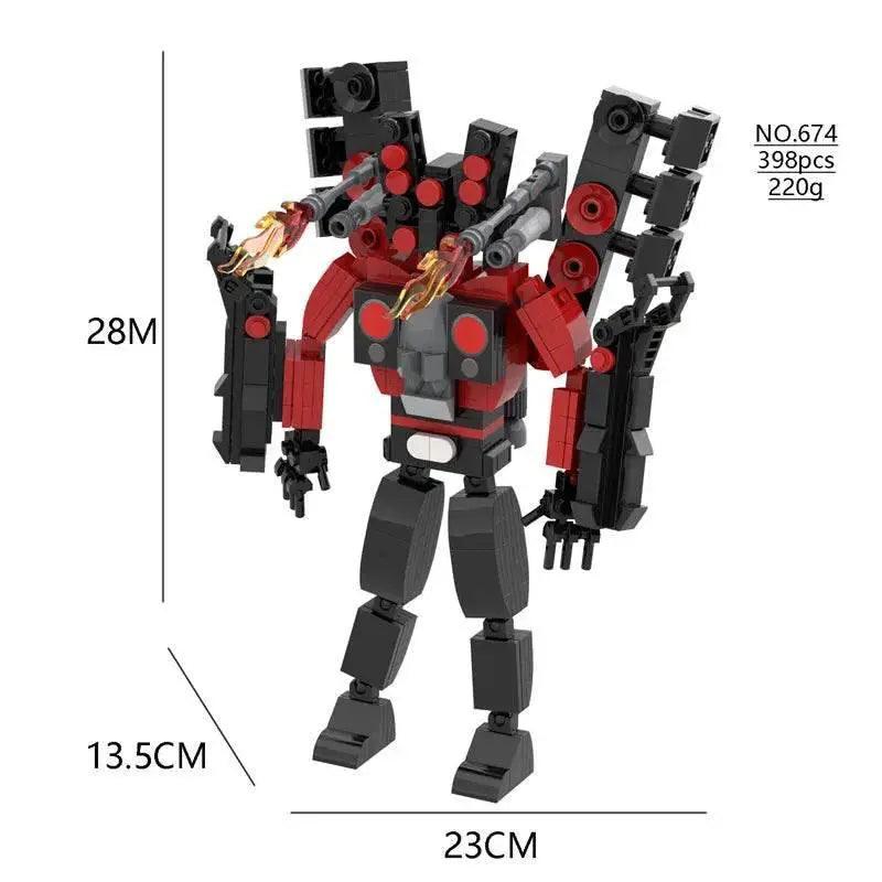  MOC NewMoc Skibidi Toilet Man Building Blocks Camera Speaker Bricks Audio Robot Model Set for Kids and Adults Gift -  ToylandEU™