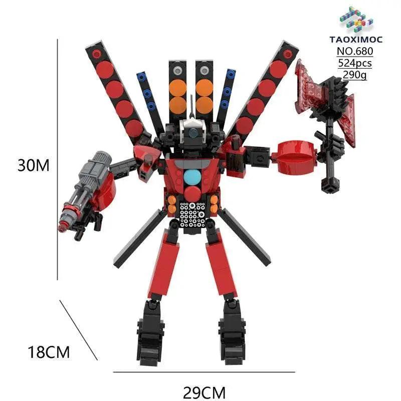  MOC NewMoc Skibidi Toilet Man Building Blocks Camera Speaker Bricks Audio Robot Model Set for Kids and Adults Gift -  ToylandEU™