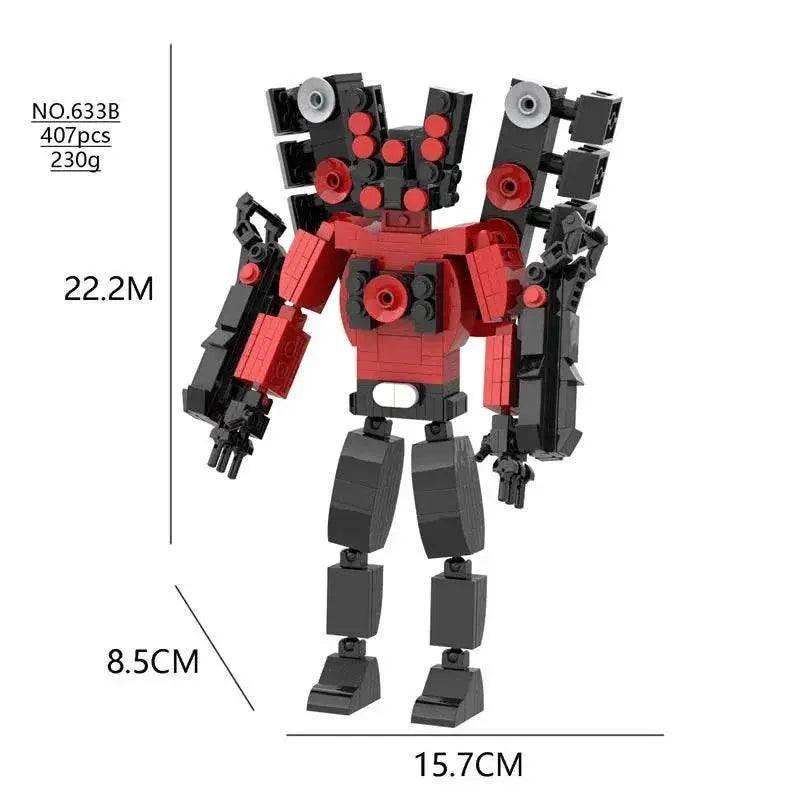  MOC NewMoc Skibidi Toilet Man Building Blocks Camera Speaker Bricks Audio Robot Model Set for Kids and Adults Gift -  ToylandEU™