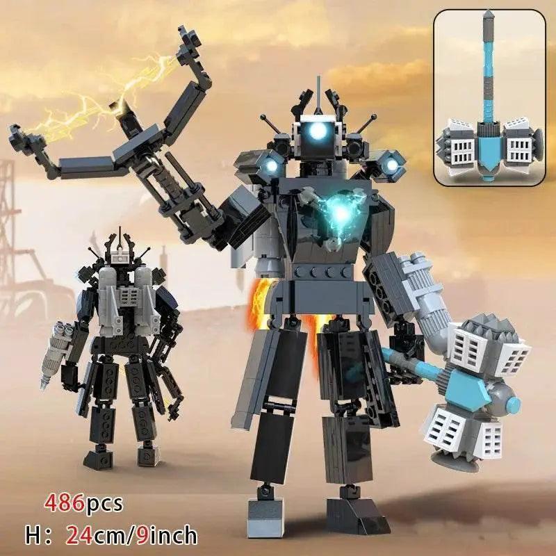  MOC New Skibidi Toileted Giant Titan TVman Upgrade Speakerman Building Blocks Animation Figure Model Toys for Kids Ideas Gifts Christmas -  ToylandEU™