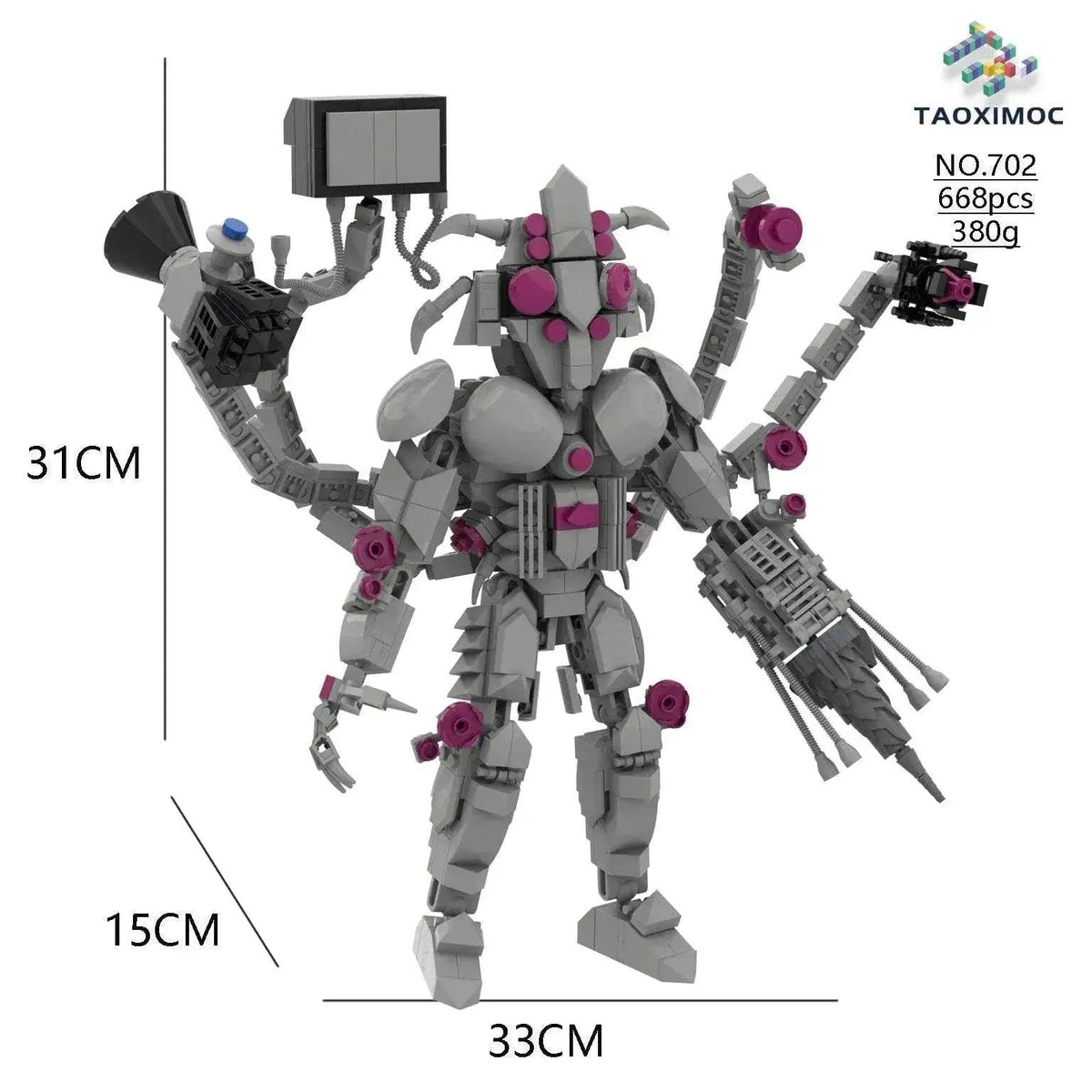  MOC New Skibidi Toileted Giant Titan TVman Upgrade Speakerman Building Blocks Animation Figure Model Toys for Kids Ideas Gifts Christmas -  ToylandEU™
