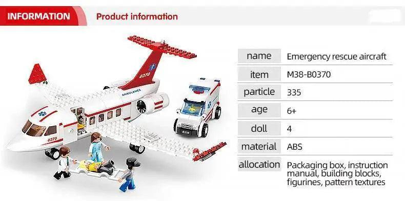  Sluban Airplane Aviation Medical Aircraft Air Ambulance Kit -  ToylandEU™