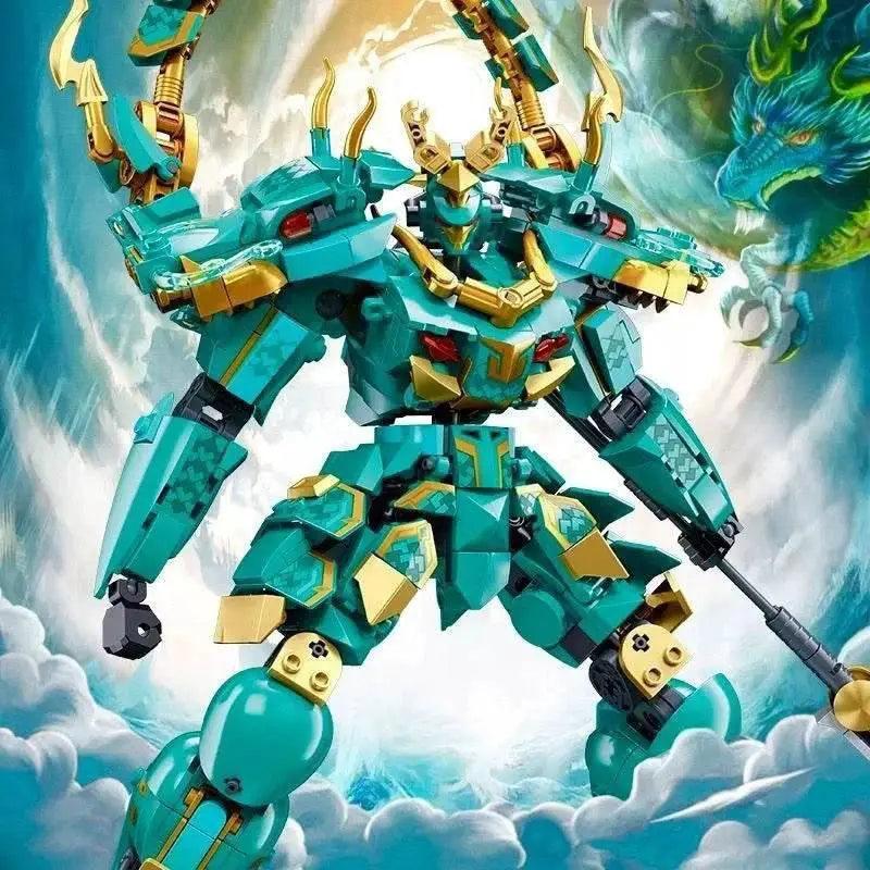  MOC Sluban Qinglong King Mecha Building Blocks Classic Figure Set -  ToylandEU™