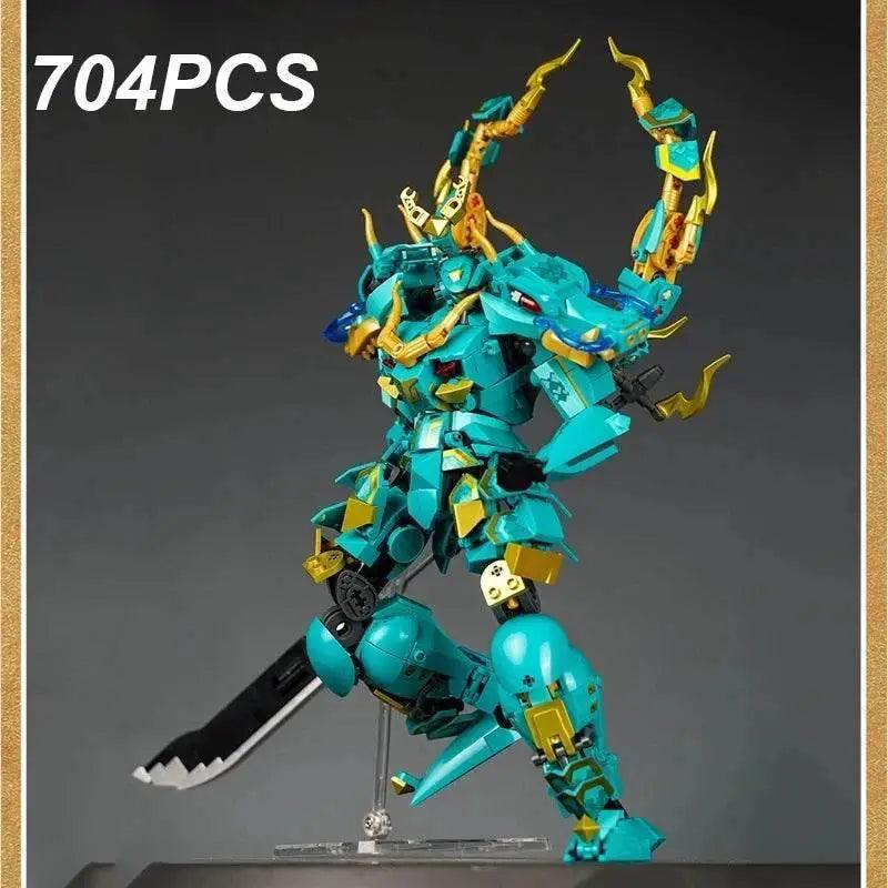  MOC Sluban Qinglong King Mecha Building Blocks Classic Figure Set -  ToylandEU™