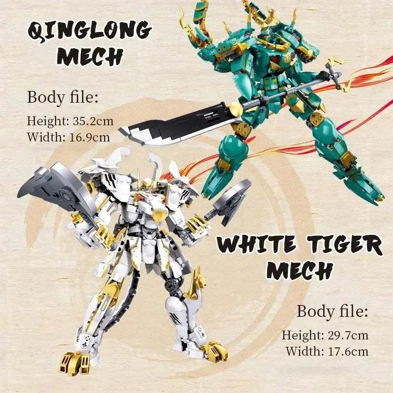  MOC Sluban Qinglong King Mecha Building Blocks Classic Figure Set -  ToylandEU™