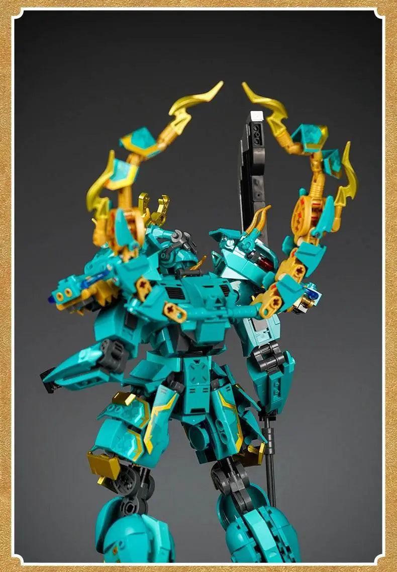  MOC Sluban Qinglong King Mecha Building Blocks Classic Figure Set -  ToylandEU™