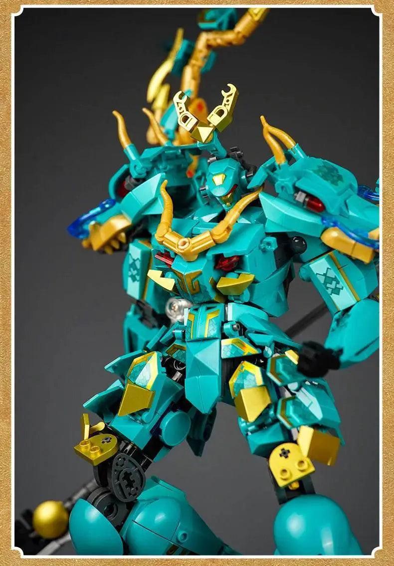  MOC Sluban Qinglong King Mecha Building Blocks Classic Figure Set -  ToylandEU™
