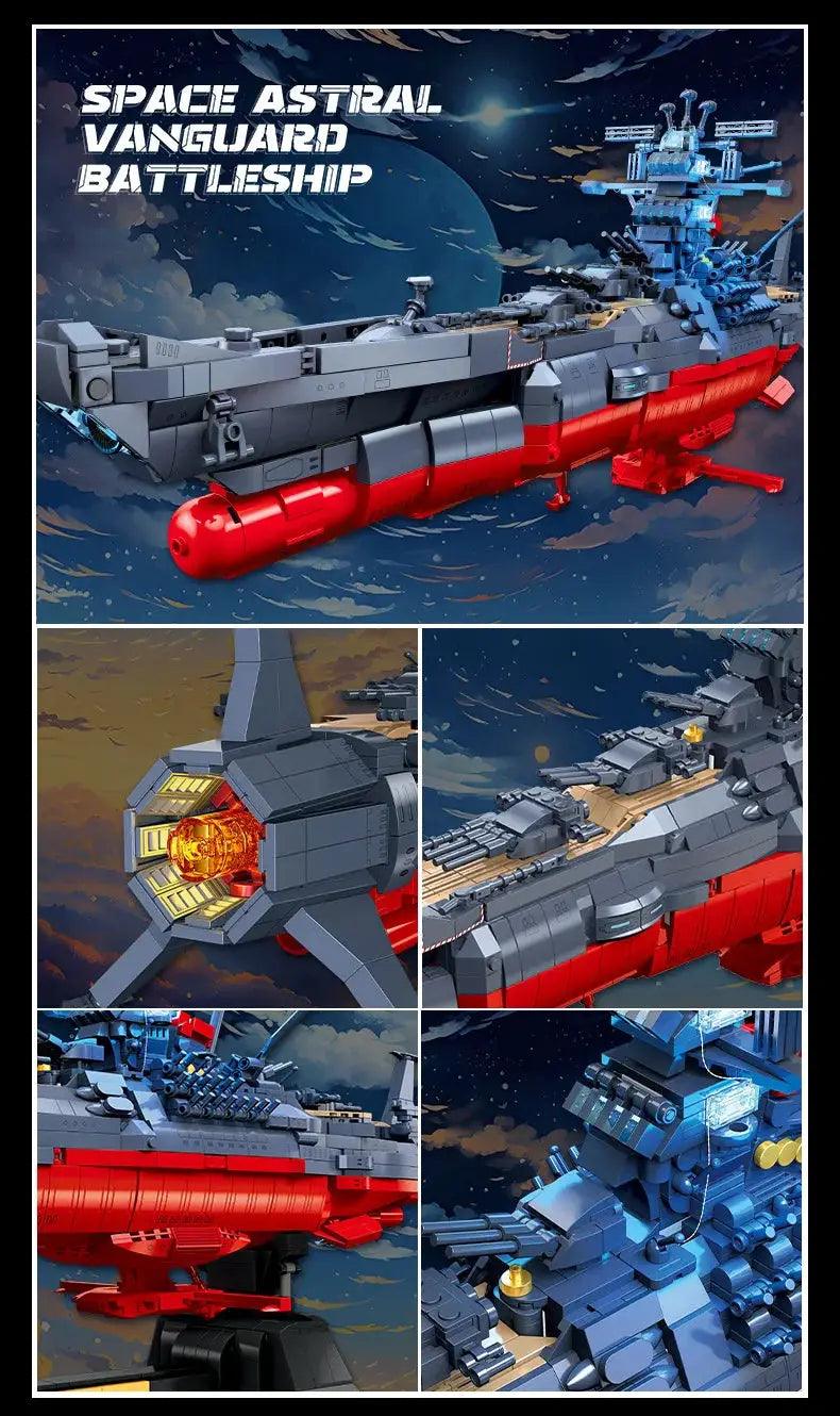  Space Ship Battleship Building Blocks Set With Lights -  ToylandEU™