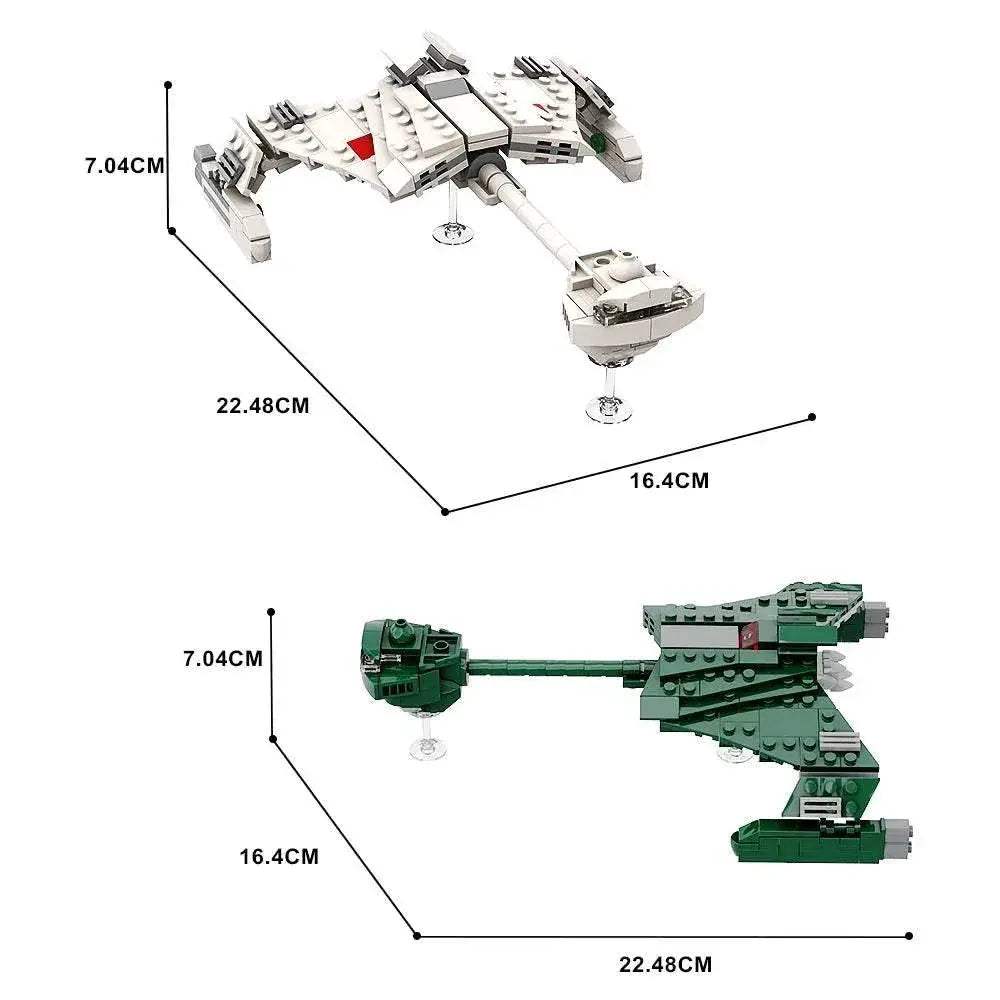  MOC Space Trek Klingon D7 Battle Cruiser Building Block Toys Building Bricks MOC -  ToylandEU™
