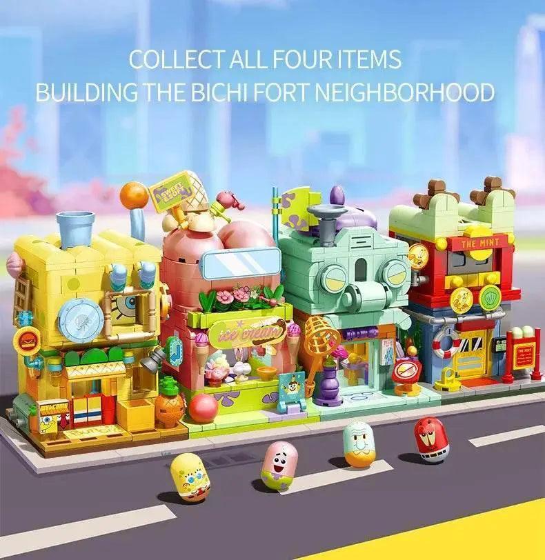  MOC SpongeBob SquarePants Building Blocks Double Layer Set Kid Toys -  ToylandEU™