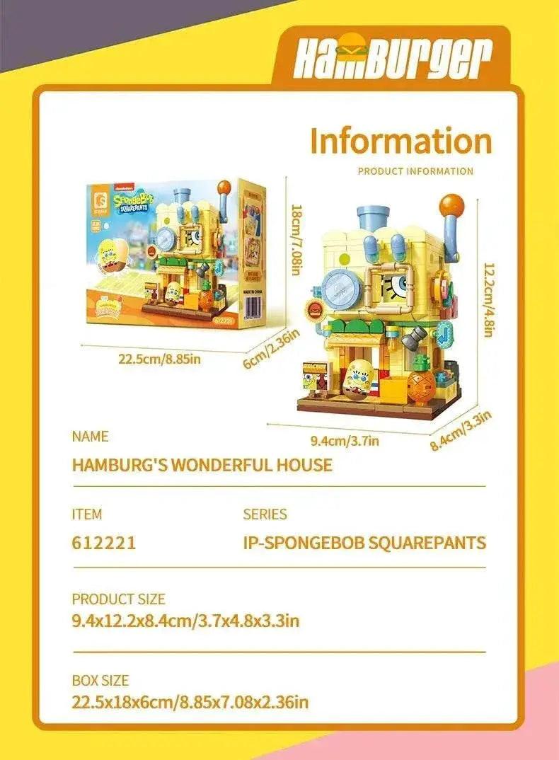  MOC SpongeBob SquarePants Building Blocks Double Layer Set Kid Toys -  ToylandEU™
