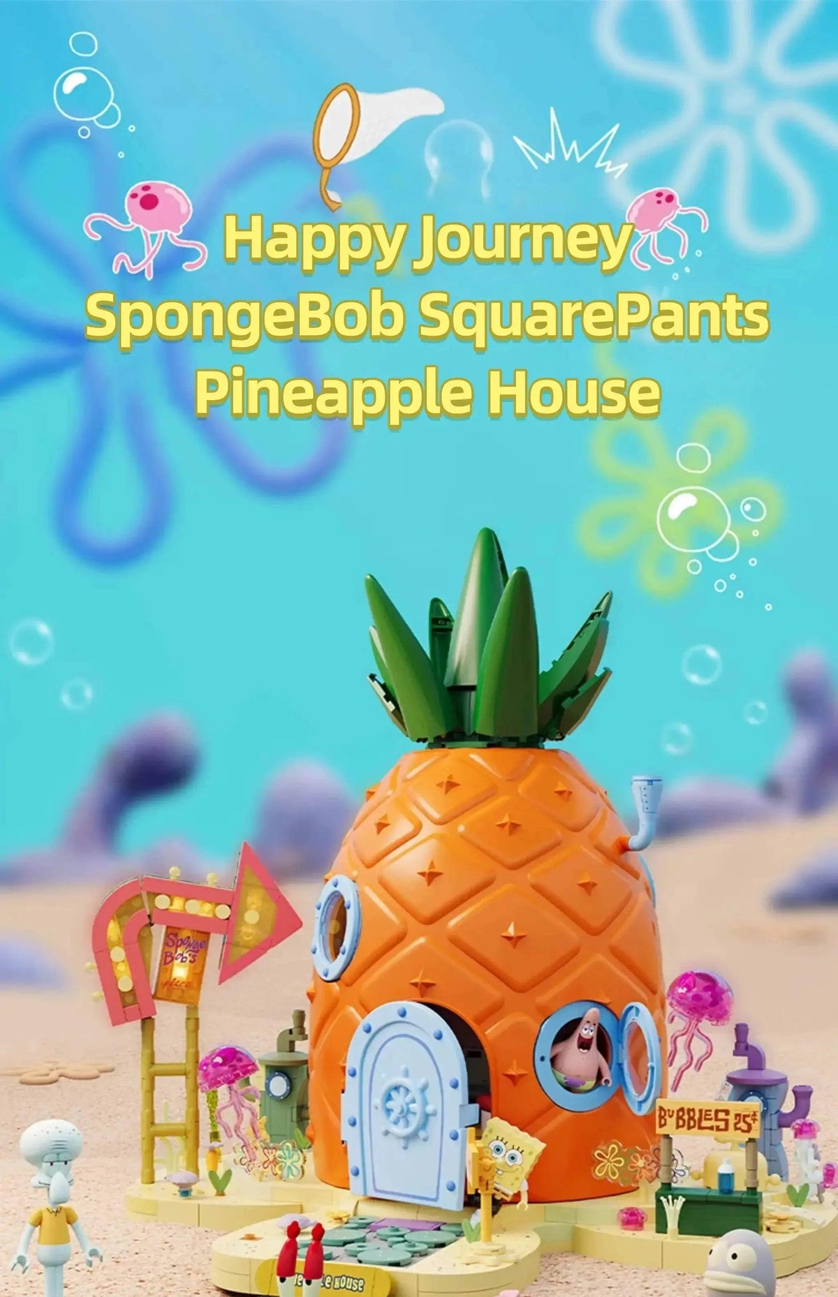  MOC SpongeBob SquarePants Building Blocks Pineapple House Set -  ToylandEU™