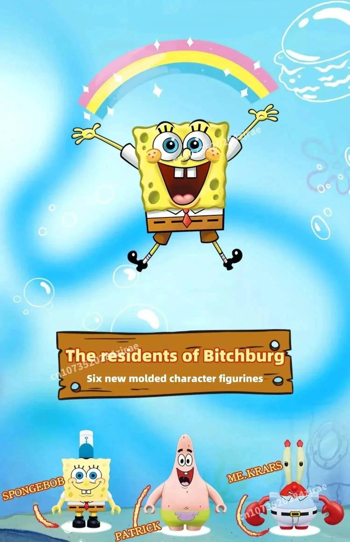  Spongebob Building Block Krusty Krab Scene Model Toy -  ToylandEU™