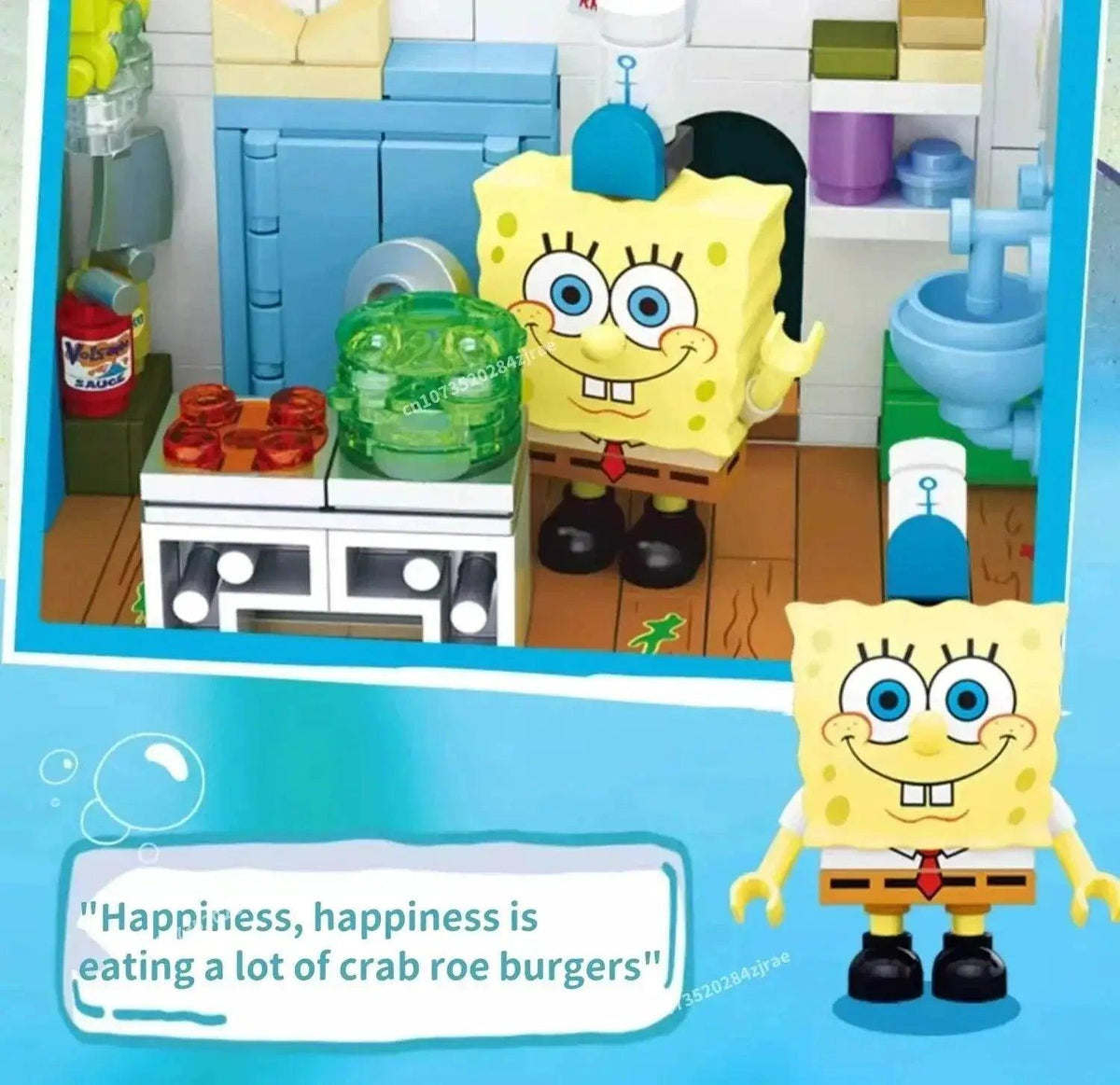  Spongebob Building Block Krusty Krab Scene Model Toy -  ToylandEU™