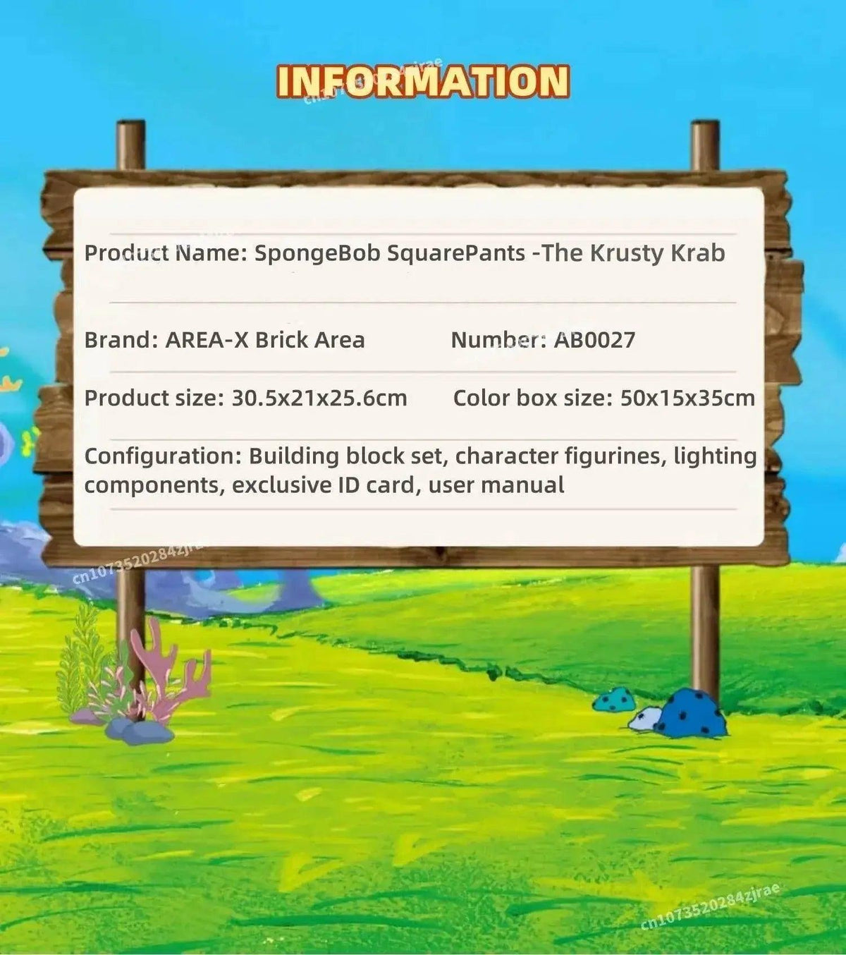  Spongebob Building Block Krusty Krab Scene Model Toy -  ToylandEU™