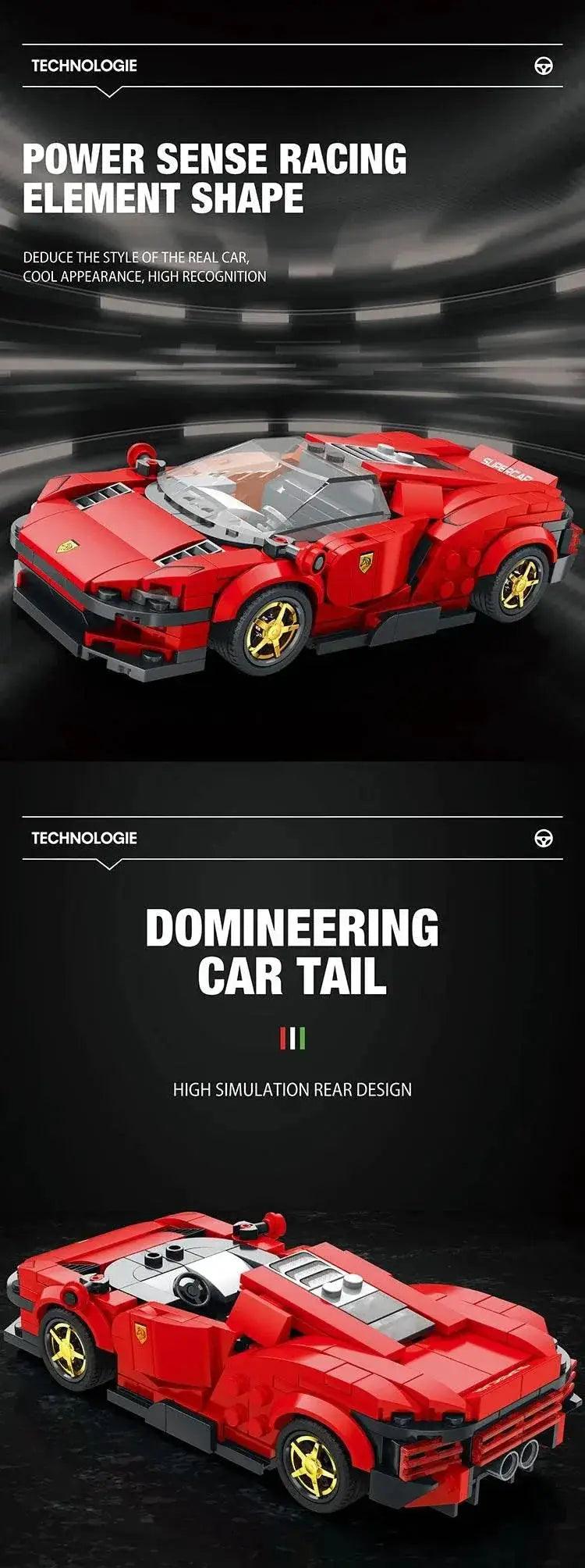  MOC Super Sport Car Building Blocks City Speed Champion Vehicle Model -  ToylandEU™
