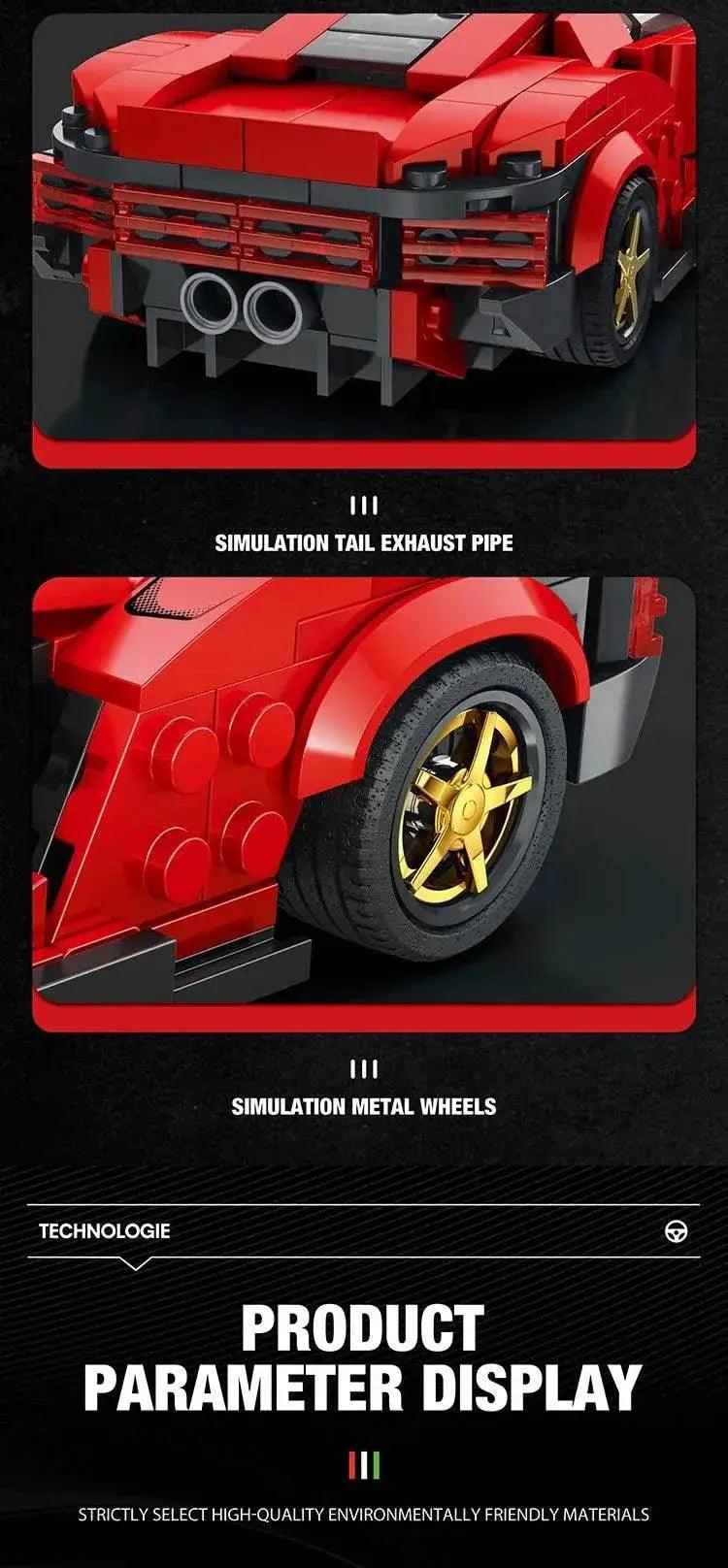  MOC Super Sport Car Building Blocks City Speed Champion Vehicle Model -  ToylandEU™