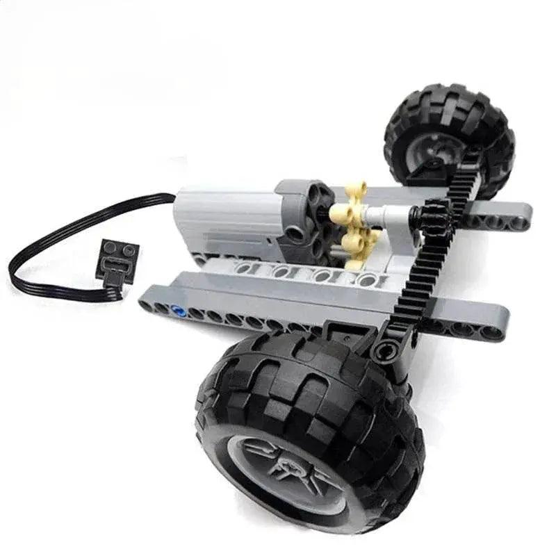  Technical Car Front Suspension Steering System Parts Sets with Electric Power Functions Servo Motor & Wheels Toys Bulk Set Parts -  ToylandEU™