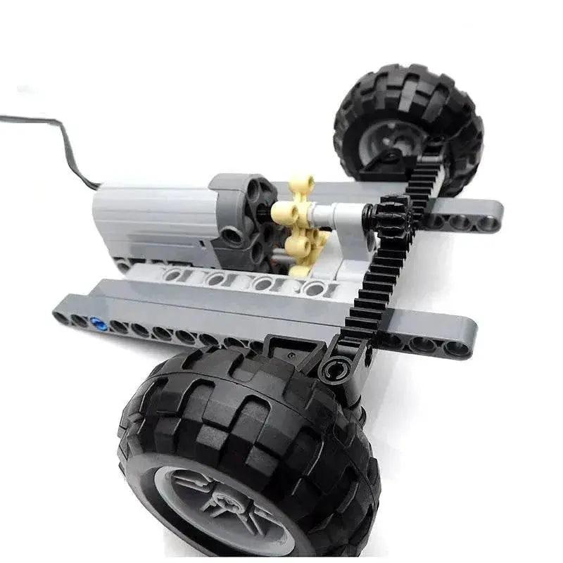  Technical Car Front Suspension Steering System Parts Sets with Electric Power Functions Servo Motor & Wheels Toys Bulk Set Parts -  ToylandEU™