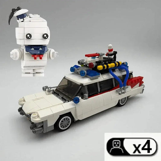  MOC Technical Cars City Ghostbusters Ecto-1 Model Building Blocks -  ToylandEU™