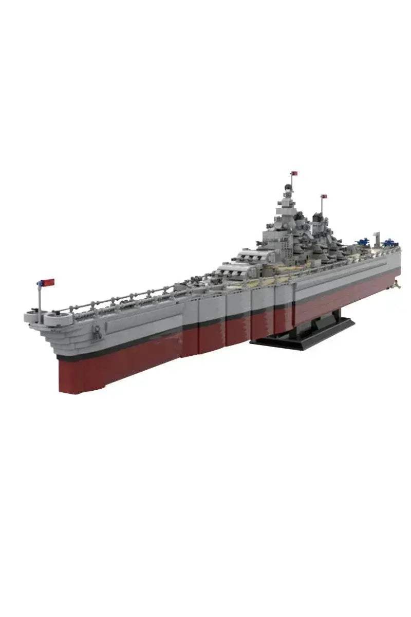  MOC MOC U.S Missouri BB-63 Model Building Blocks WWII Cruiser Building Bricks MOC -  ToylandEU™