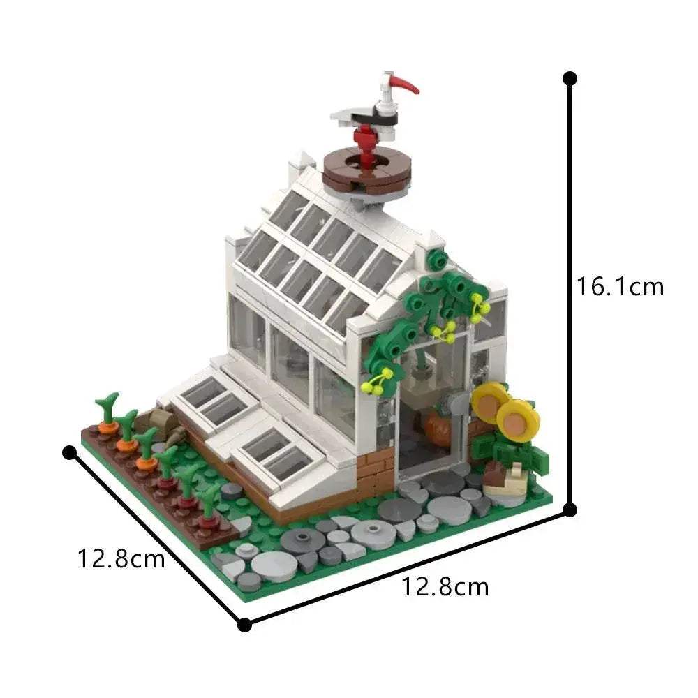  MOC MOC Victorian Greenhouse Model Building Blocks Gift Set Building Bricks MOC -  ToylandEU™