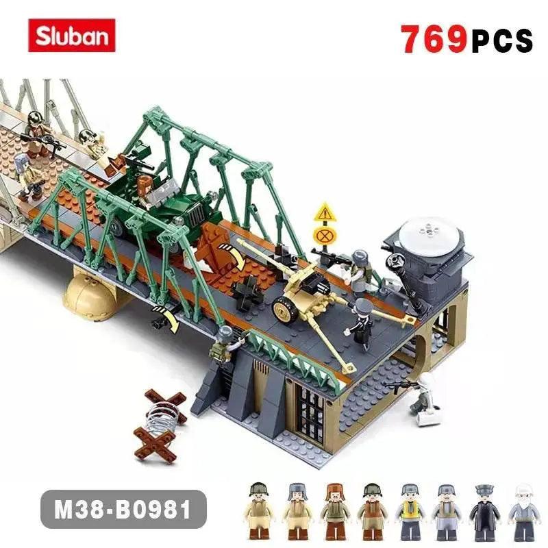  MOC 769PCS WW2 Battle Of Budapest Bridge Scene Building Blocks Set -  ToylandEU™