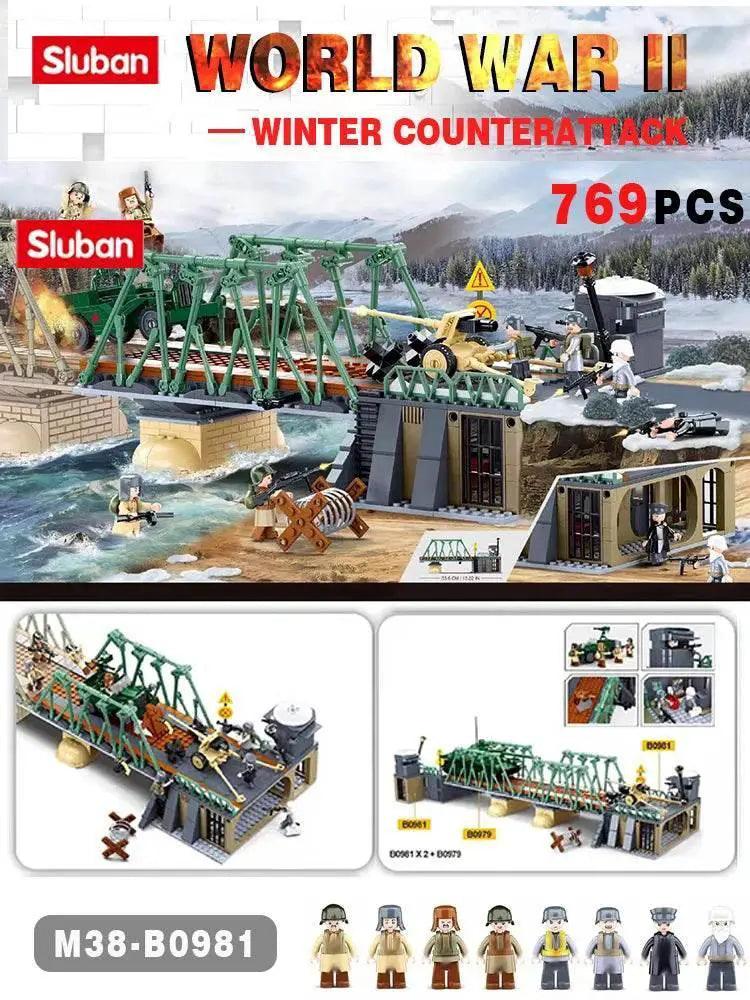 MOC 769PCS WW2 Battle Of Budapest Bridge Scene Building Blocks Set -  ToylandEU™