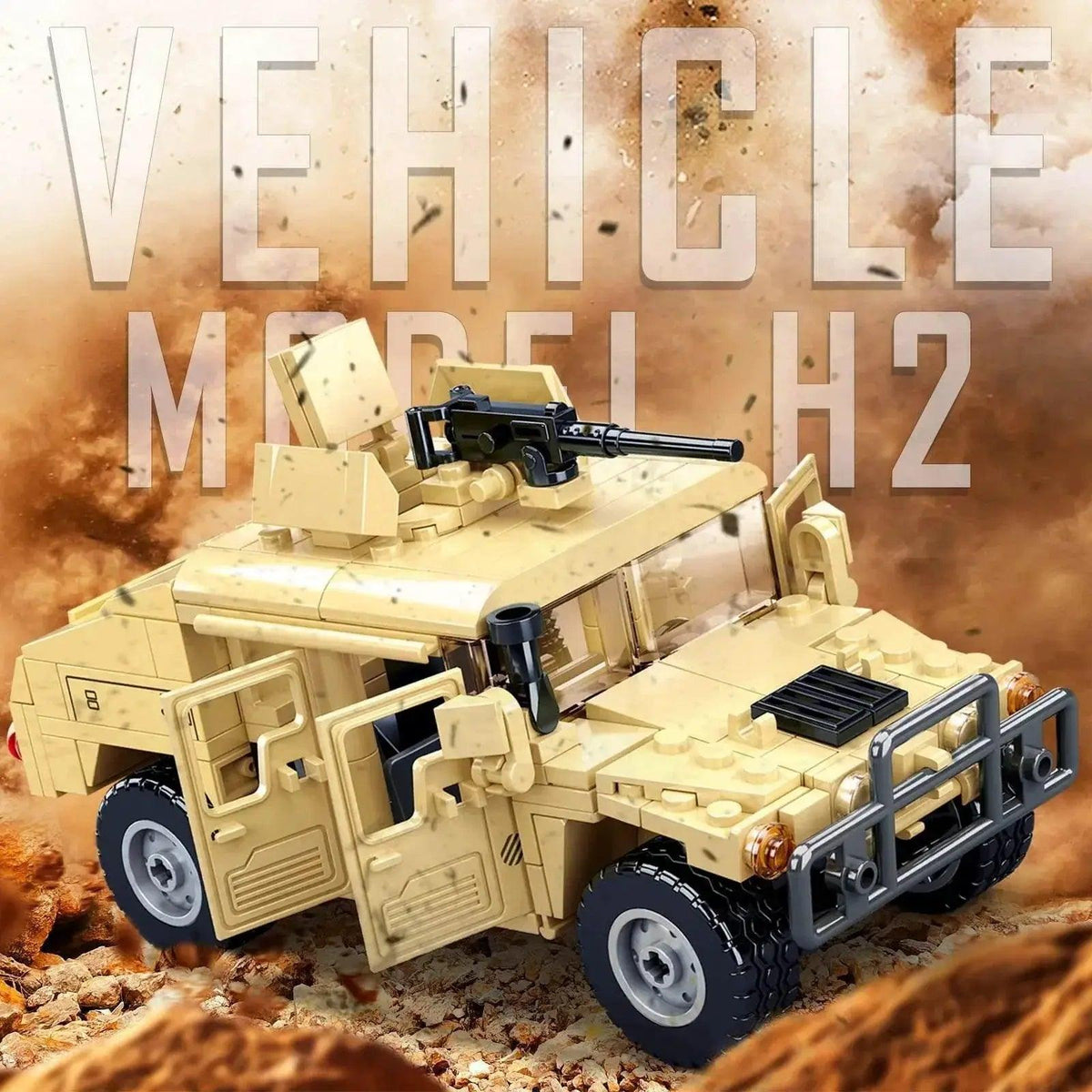 MOC 265PCS WW2 Military SWAT H2 Assault Vehicle Building Blocks -  ToylandEU™