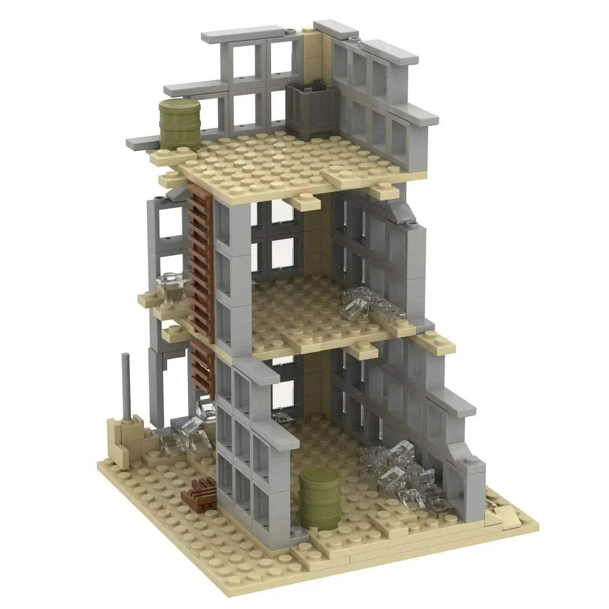  MOC WW2 Military Trench Building Blocks Kit War Scene Toys -  ToylandEU™