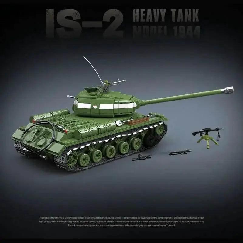  Military World War II Model 1944 IS-2 Heavy Tank Building Block Toy Collection for Children -  ToylandEU™