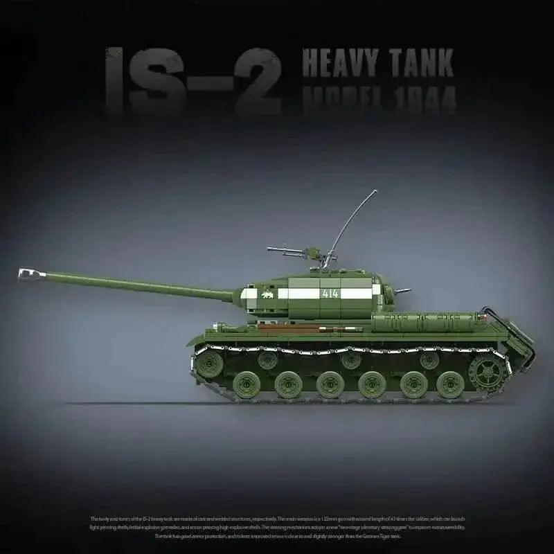  Military World War II Model 1944 IS-2 Heavy Tank Building Block Toy Collection for Children -  ToylandEU™