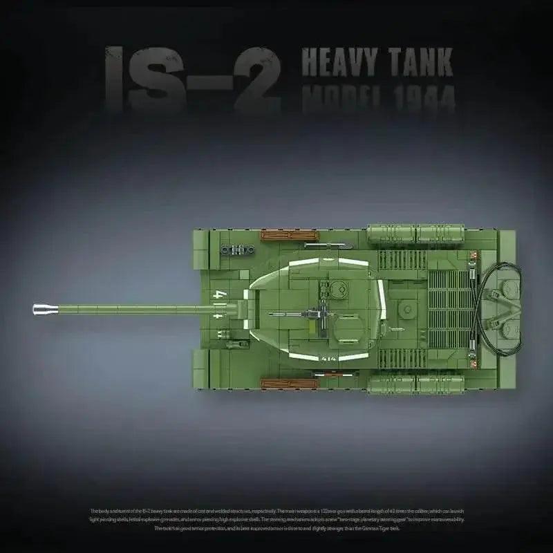  Military World War II Model 1944 IS-2 Heavy Tank Building Block Toy Collection for Children -  ToylandEU™