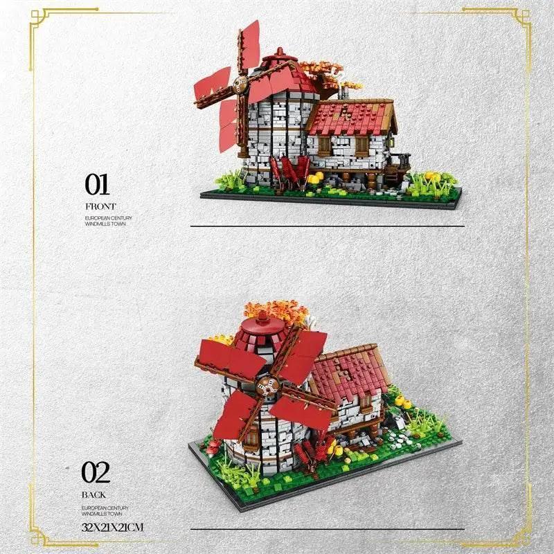  MOC 2296PCS Windmill Tree House Mill Street View Building Blocks -  ToylandEU™