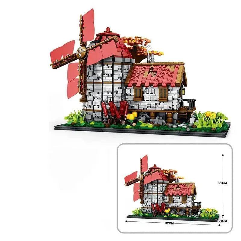  MOC 2296PCS Windmill Tree House Mill Street View Building Blocks -  ToylandEU™
