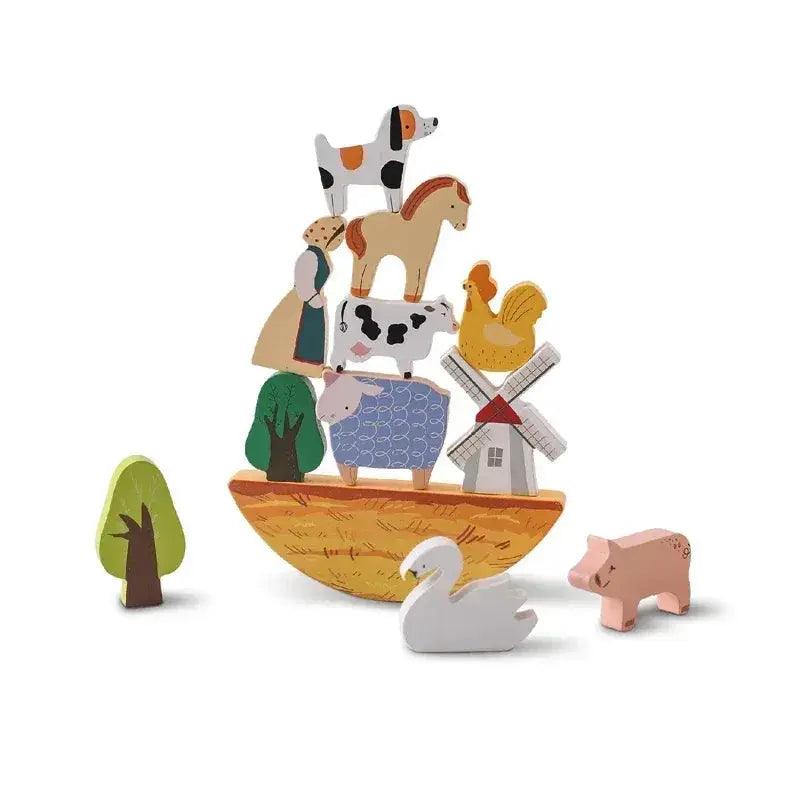  MOC Wooden Farm Stacking Toy Cow Balance Building Blocks For Kids Educational Wooden Toy Gift -  ToylandEU™