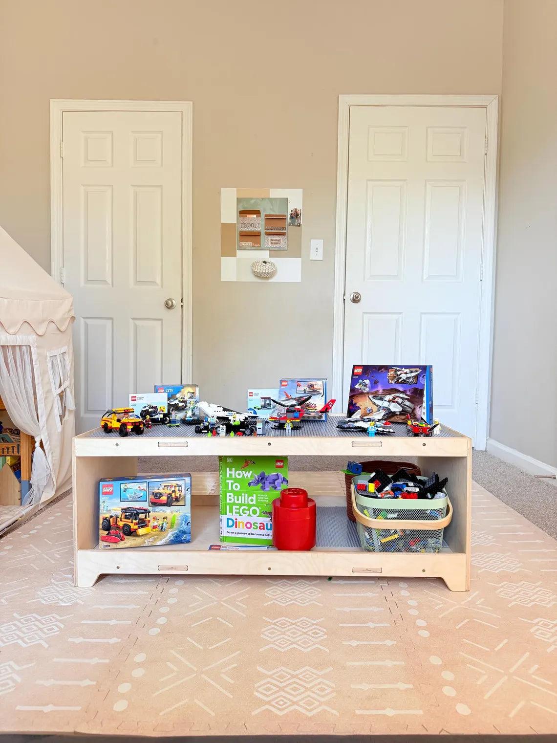Building Block Table | Finger Joint | Toylandeu™