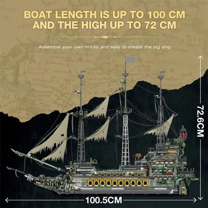 Building Blocks | 1.0m Pirate Ship Model | Toylandeu™