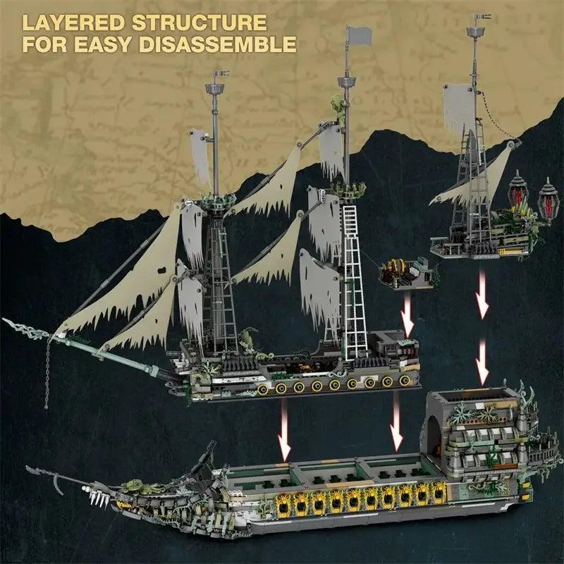 Building Blocks | 1.0m Pirate Ship Model | Toylandeu™