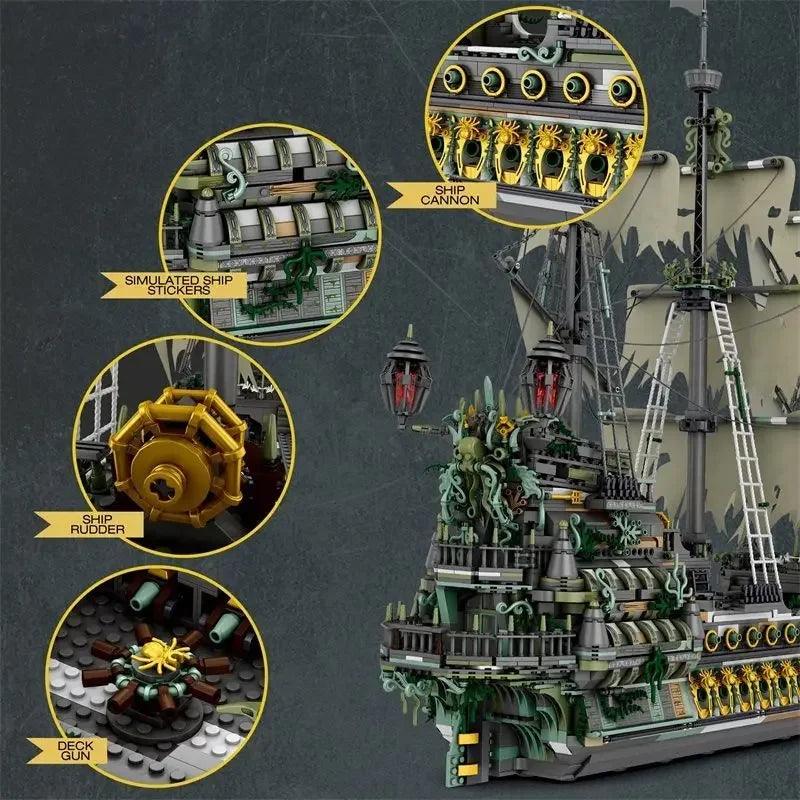 Building Blocks | 1.0m Pirate Ship Model | Toylandeu™