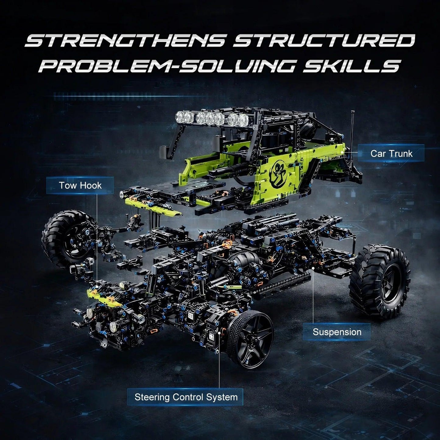 Building Blocks | 1:8 Scale | 2357 Pieces | 4x4 Off-Road Truck
