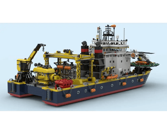  Building Blocks Catamaran Research Vessel Set STEM Kit -  ToylandEU™