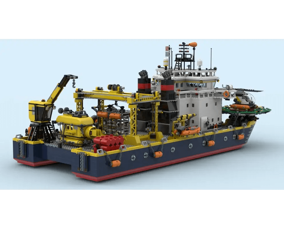  Building Blocks Catamaran Research Vessel Set STEM Kit -  ToylandEU™