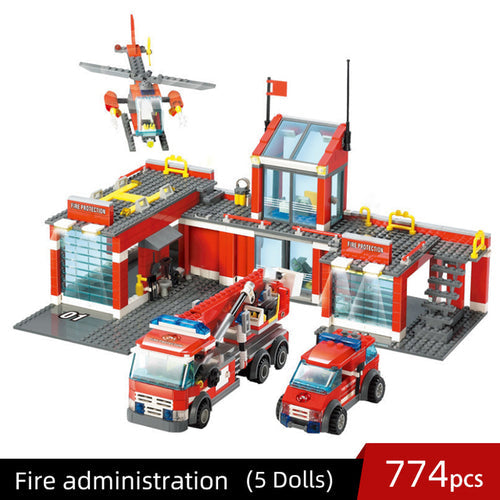 City Fire Station Building Blocks Model - 774pcs Toy Set ToylandEU.com Toyland EU