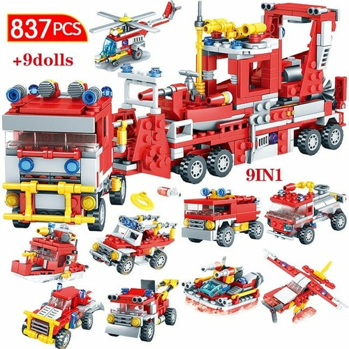 City Fire Station Building Blocks Model - 774pcs Toy Set ToylandEU.com Toyland EU