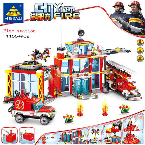 City Fire Station Building Blocks Model - 774pcs Toy Set ToylandEU.com Toyland EU