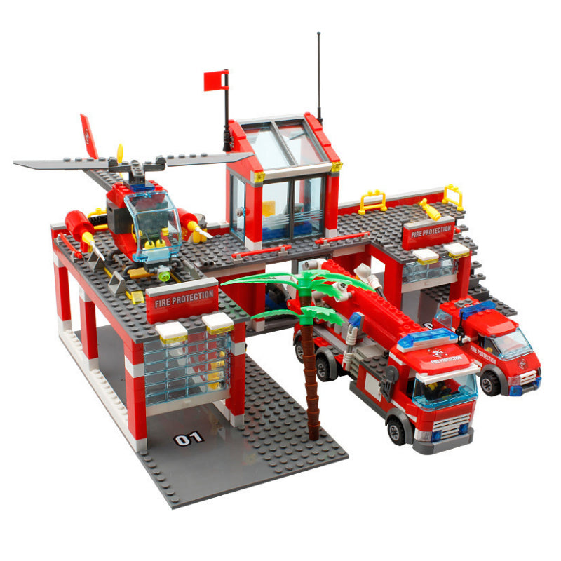 City Fire Station Building Blocks Model - 774pcs Toy Set ToylandEU.com Toyland EU